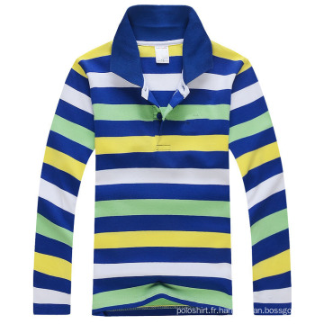 Cheap Design CVC Pique Stripes Polo Polo